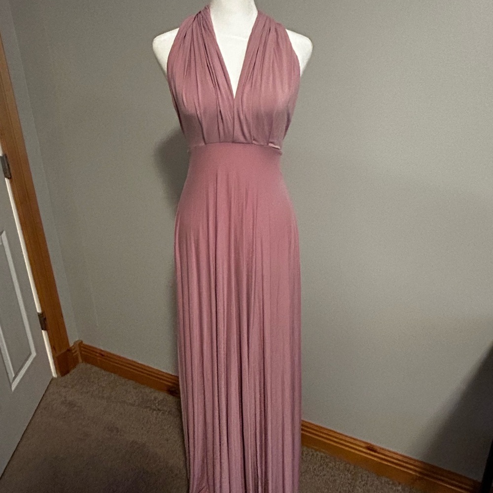 Lulus “Tricks of the Trade” Infinity Maxi Dress (Mauve)